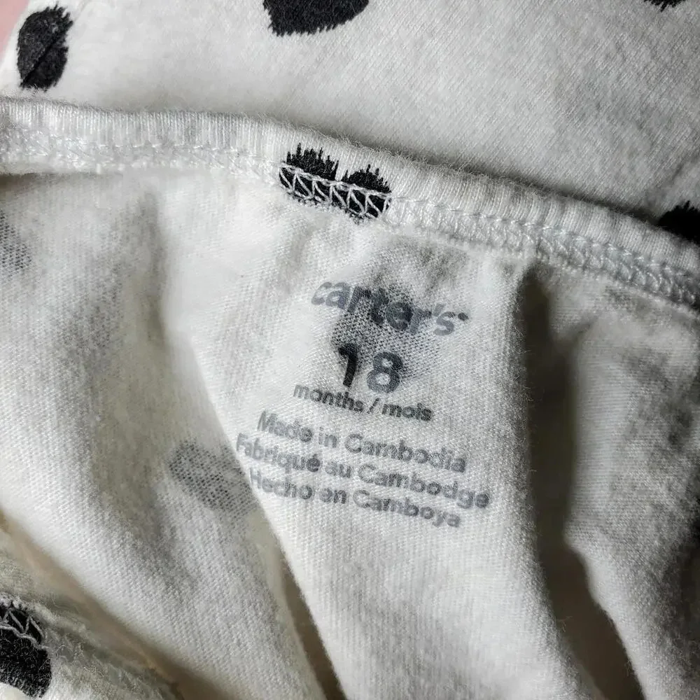 Carter's Neutral Colored Toddler Girl Size 18m Cotton Tops Clothing Bundle